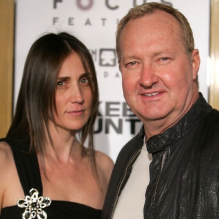 Brandy Quaid's brother Randy Quaid and his second wife in black outfit.